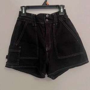 Urban Outfitters Black Cargo Shorts
